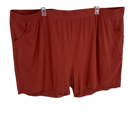 Universal Standard Pima Cotton Shorts Copper Brown Size 2XL (30-32) Pull On - Picture 1 of 6